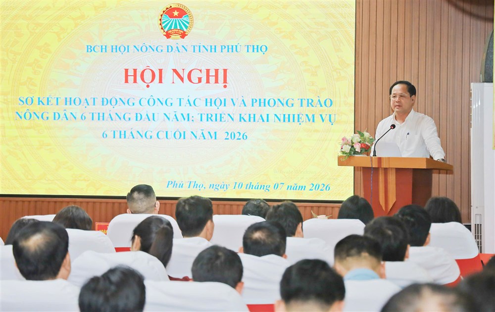 Hội nghị sơ kết công tác Hội  và phong trào nông dân 6 tháng đầu năm 2026