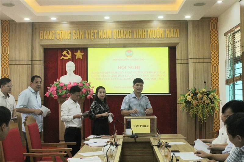 Hội nghị thực hiện quy trình rà soát, bổ sung quy hoạch cán bộ giai đoạn 2023-2028 và xây dựng quy hoạch giai đoạn 2028-2033