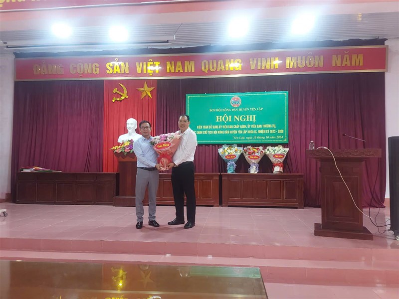 Hội Nông dân huyện Yên Lập kiện toàn bầu bổ sung Uỷ viên BCH, Uỷ viên BTV, chức danh Chủ tịch Hội Nông dân huyện nhiệm kỳ 2023-2028 