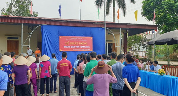 Hội Nông dân xã Tây Cốc hưởng ứng tháng Dân Vận năm 2024 và ra mắt mô hình Sáng từ ngõ, đẹp từ nhà 