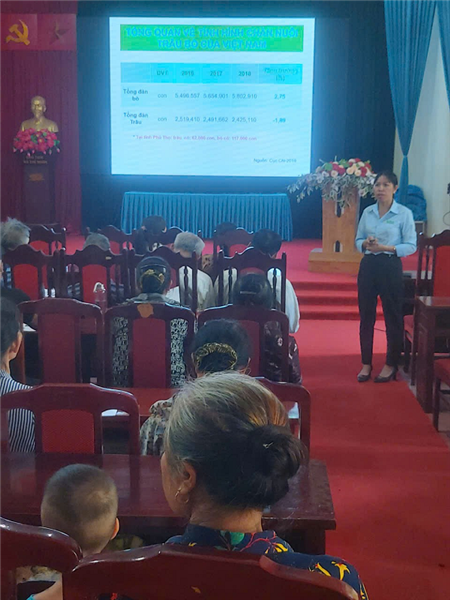 Tập huấn kỹ thuật chăn nuôi Bò xã Đoan Hạ