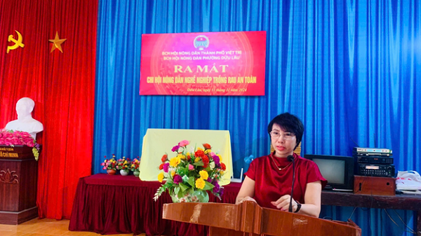 Ra mắt Chi hội nghề nghiệp Trồng rau an toàn phường Dữu Lâu