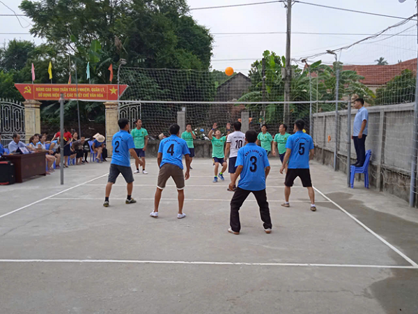 HND xã Sông Lô tổ chức chương trình giao lưu bóng chuyền hơi  mừng Đảng, mừng Xuân Ất Tỵ 2025