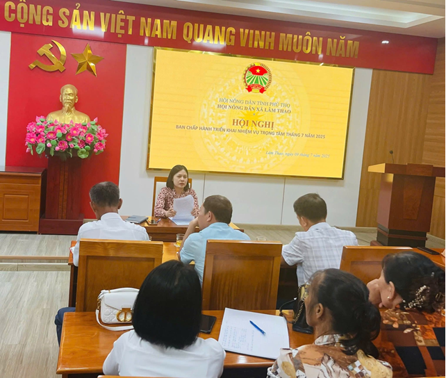 Ban Chấp hành Hội Nông dân xã Lâm Thao họp phiên thứ nhất, nhiệm kỳ 2023 – 2028