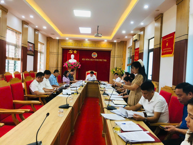 Lãnh đạo chủ chốt Hội Nông dân tỉnh Phú Thọ tỉnh tổ chức Hội nghị lần thứ nhất sau sáp nhập