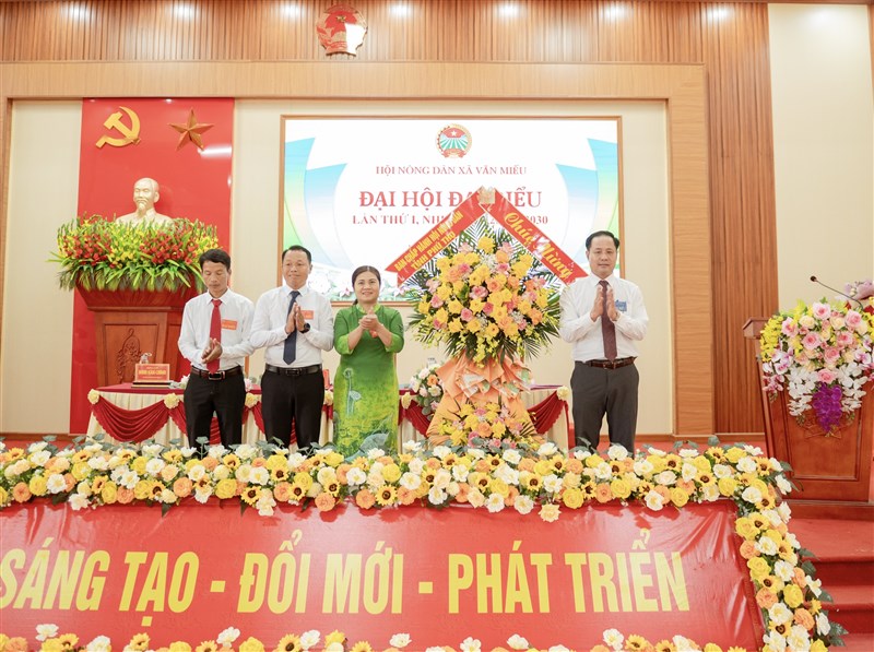 Đại hội Đại biểu Hội Nông dân xã Văn Miếu lần thứ I, nhiệm kỳ 2025-2030