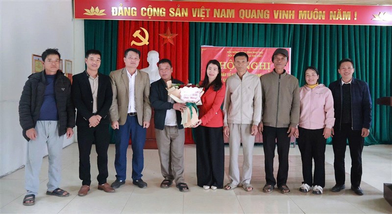 Hội Nông dân xã Thu Cúc ra mắt Tổ hội nông dân nghề nghiệp trồng Cam Canh - Góp phần xây dựng nông thôn mới, chào mừng Đại hội Đảng XIV