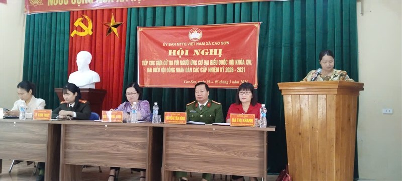 Hội Nông dân xã Cao Sơn có 02 cán bộ được giới thiệu ứng cử  đại biểu Hội đồng nhân dân xã nhiệm kỳ 2026 – 2031