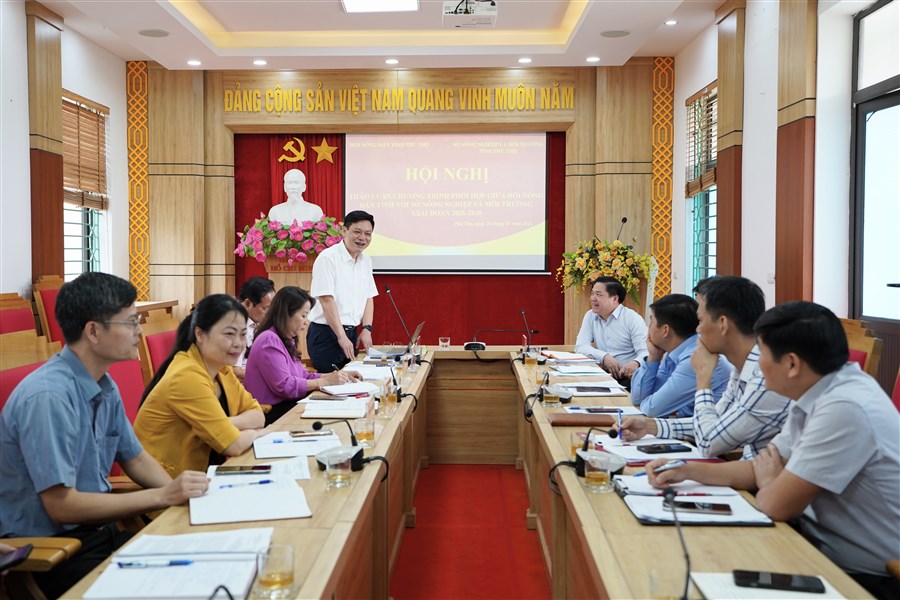 Hội nghị thảo luận Chương trình phối hợp giữa Hội Nông dân tỉnh và Sở Nông nghiệp và Môi trường giai đoạn 2026 – 2030
