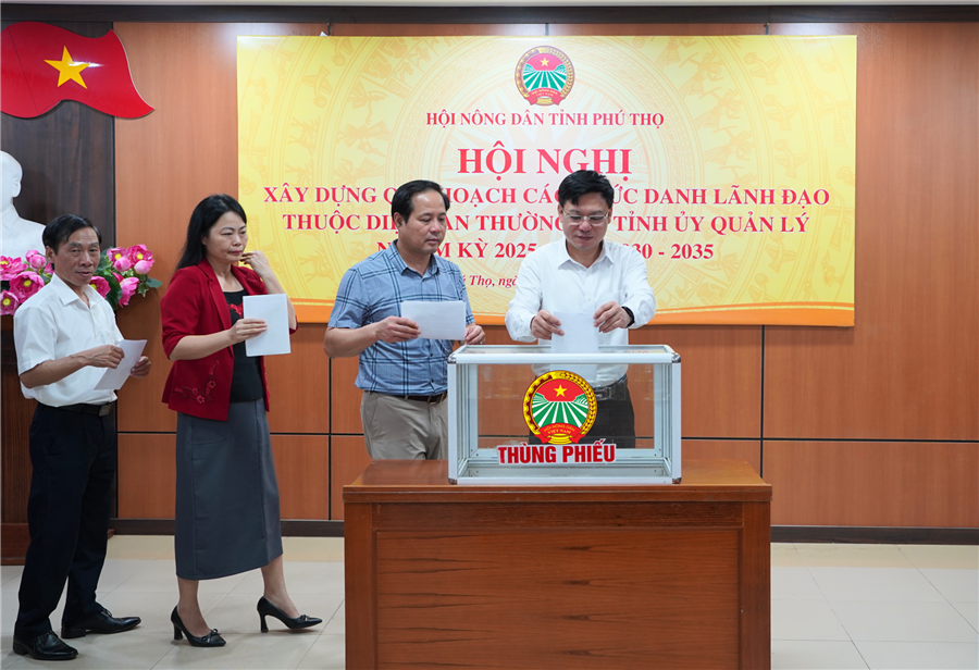 Hội Nông dân tỉnh Phú Thọ tổ chức các hội nghị thực hiện quy trình xây dựng quy hoạch các chức danh Lãnh đạo thuộc diện Ban Thường vụ Tỉnh ủy quản lý