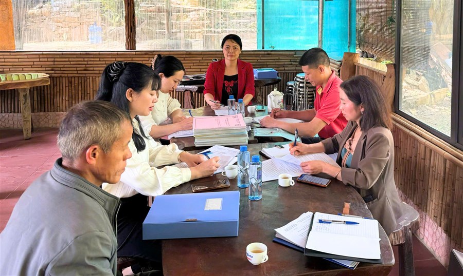 HỘI NÔNG DÂN TỈNH PHÚ THỌ KIỂM TRA HOẠT ĐỘNG NHẬN ỦY THÁC NHCSXH