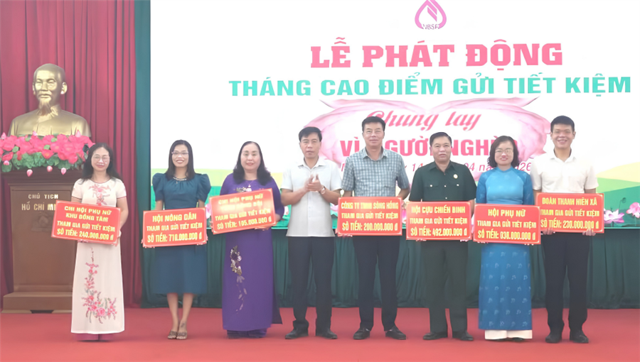 Hội Nông dân xã An Nghĩa vận động 710 triệu đồng gửi tiết kiệm “Chung tay vì người nghèo”