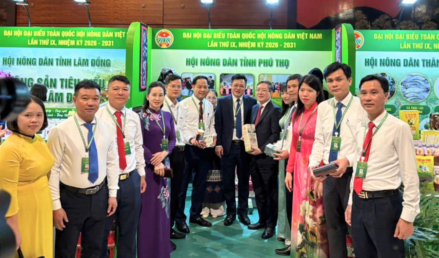 Nông sản Phú Thọ tạo dấu ấn tại Đại hội đại biểu toàn quốc Hội Nông dân Việt Nam lần thứ IX