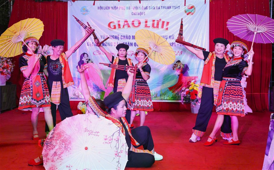Hội Nông dân xã Thanh Thủy phối hợp tổ chức Chương trình Giao lưu văn nghệ