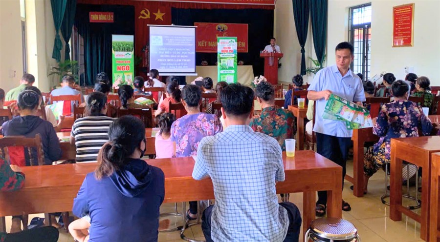 Tề Lỗ: Tập huấn kỹ thuật sử dụng phân bón hiệu quả cho cây trồng