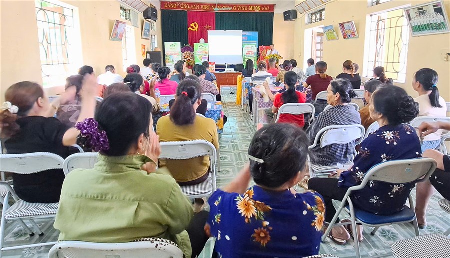 Hội Nông dân xã An Nghĩa tập huấn kỹ thuật sử dụng phân bón Lâm Thao
