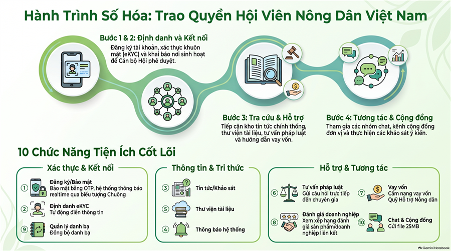 Đẩy mạnh chuyển đổi số, đưa nền tảng “Nông dân Việt Nam” đến gần hội viên