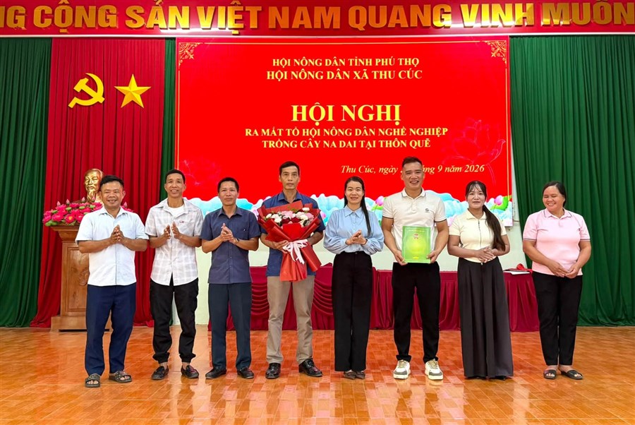 Hội Nông dân xã Thu Cúc ra mắt 2 Tổ hội Nông dân nghề nghiệp