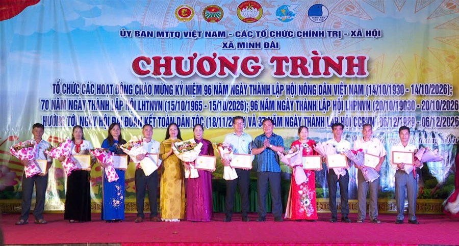 Hội Nông dân xã Minh Đài tổ chức các hoạt động chào mừng 96 năm Ngày thành lập Hội Nông dân Việt Nam