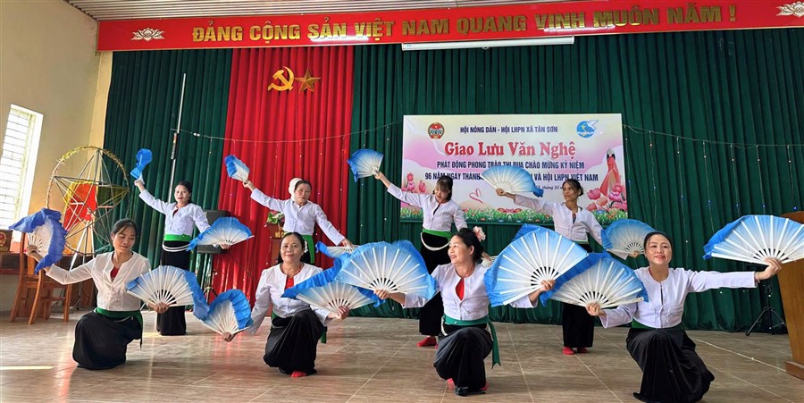 Tân Sơn sôi nổi các hoạt động chào mừng kỷ niệm 96 năm Ngày thành lập Hội Nông dân Việt Nam và Hội Liên hiệp Phụ nữ Việt Nam